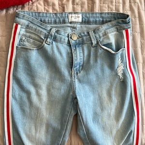 Red striped GoGo jean